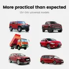 Car Cigarette Lighter Socket Splitter B08 - 3 sockets + 2xUSB - 3,1A 120W with display and cable gold Foto 4