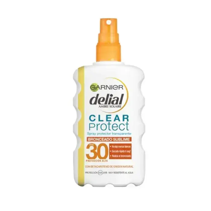 GARNIER SOLAR DELIAL CLEAR PROTECT BRONCEADO SUBLIME SPF30+ SPRAY 200 ML