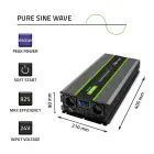Qoltec Pure Sine Wave Inverter Monolith | 3000W | 6000W | 24V to 230V | LCD Foto 6