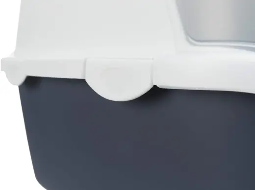 Лоток для кошачьего туалета : Trixie Vico Easy Clean Litter Tray, 40*40*56, серый|белый Фото num