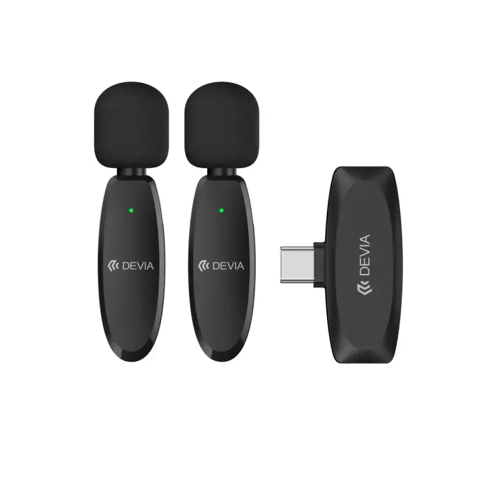 Devia mikrofon for smartphone Lite 1 USB-C 2in1 black