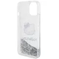 Hello Kitty Liquid Glitter Charms Kitty Head case for iPhone 15 - silver — Foto 5