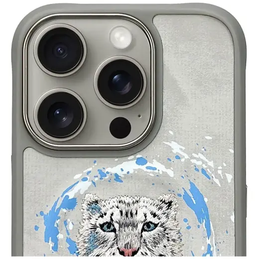 Etui Nimmy Pantera MagSafe do iPhone 16   Pro jasnoszary Photo