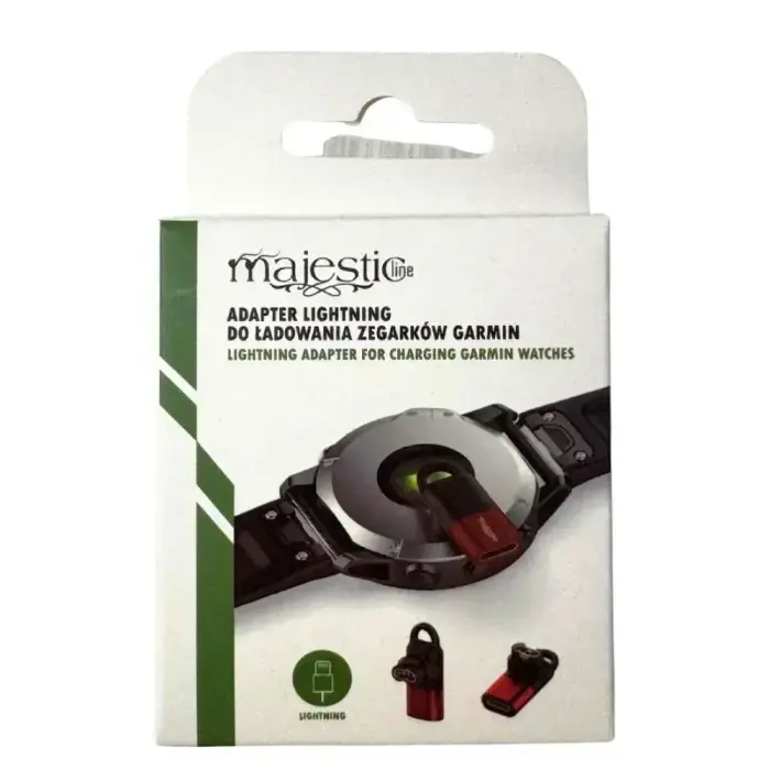 Adapter Lightning MajesticLine for Charging Garmin Watches red Фото num
