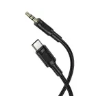 Borofone Cable AUX BL25B Nice - Type C to jack 3,5mm - 1 metre black Foto 2