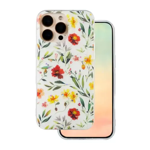 Glow Glam maciņš telefonam iPhone 16 Pro Max balts