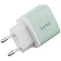 Wall charger Bazic GoPort Velox Kit USB-C|USB-A GaN 35W with cable green Photo