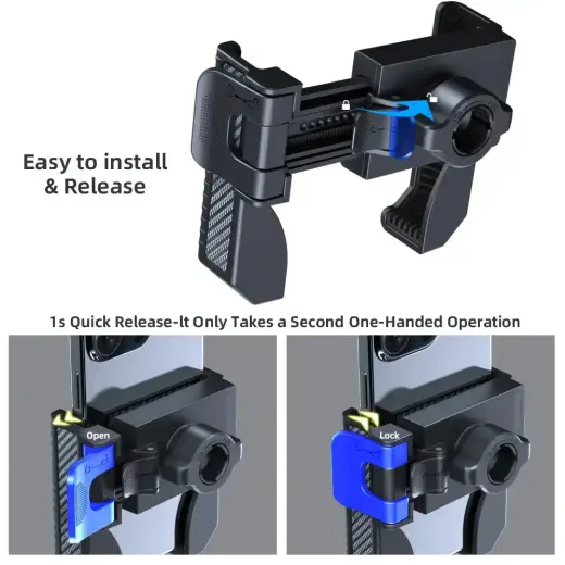 Blavec Uchwyt Rowerowy BV-01 Velo to handlebar (BV01-HB) black Photo