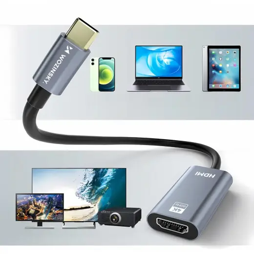 Wozinsky WACH-01 USB-C - HDMI 4K 60Hz Adapter - Black Foto 11
