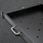 Qoltec Solid steel mount shelf with handle for RACK | 600*600 | Pull-out | Black Foto 6