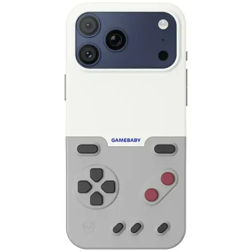 GAMEBABY чехол с контроллером для телефона iPhone 17 Pro Max серый