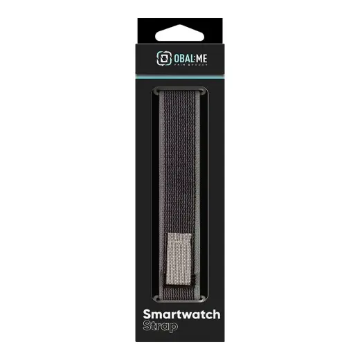 OBAL:ME Textile Strap for  Apple Watch 42-49mm M-L Grey|Green Foto 5