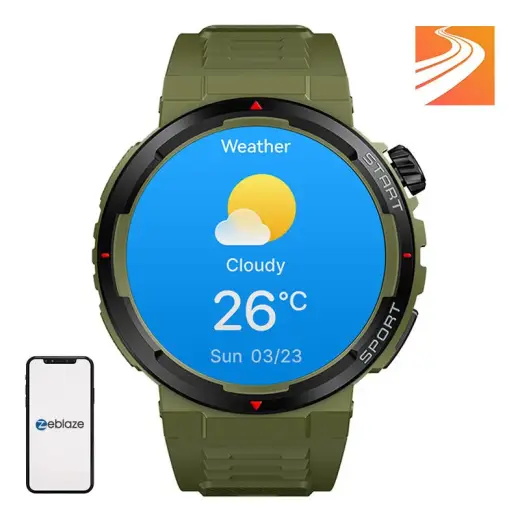Zeblaze Ares 3 Plus Smartwatch (Green) Photo