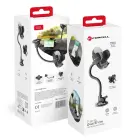 Car phone holder Forcell F-Grip Oval 27 cm windshield / dashboard / air vent black Photo