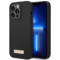 Guess GUHMP14XSBPLK iPhone 14 Pro Max 6,7" czarny|black hard case Silicone Logo Plate MagSafe Фото num