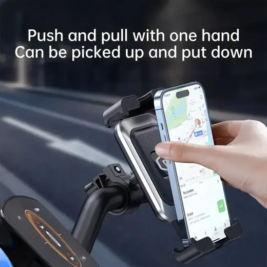 Blavec Uchwyt Rowerowy BV-02 Velo to handlebar (BV02-HSB) silver-black Photo