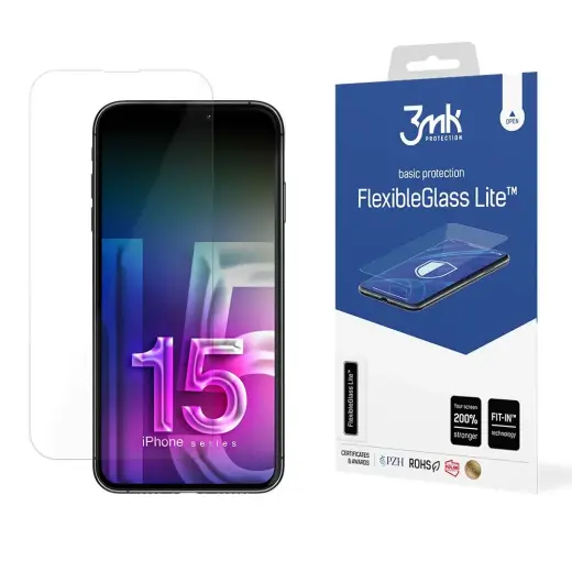 3mk FlexibleGlass Lite™ защитное стекло для телефона iPhone 15 Pro Max Фото num