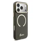 Guess IML Glitter Script Strap MagSafe Case for iPhone 17 Pro Max Black Foto 1