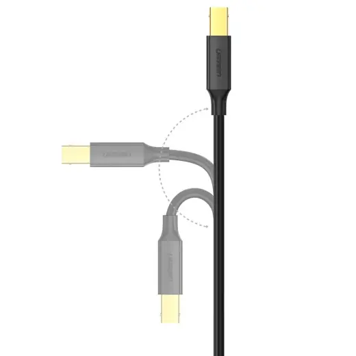 Ugreen USB Type B printer cable (male) - USB 2.0 (male) 480 Mbps 1 m black (US135 20846) Photo