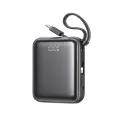 Joyroom Mini Power Bank JR-PBF27 22.5W with dual cable 10000mAh (black) Photo