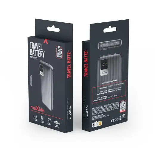 Maxlife power bank MXPB-07 10000 mAh black Photo
