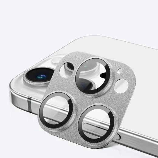 AmazingThing Aviation-Grade Alloy Tempered Glass Lens for iPhone 16 Pro | 16 Pro Max Camera Lens - Gray Фото num