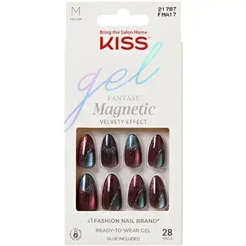 Kiss My Face Gel Fantasy Magnetic Moonlit Veil - Umělé nehty ( 28 ks )