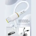 Dudao L25T USB-A - USB-C Silicone Cable 5A 1m - White Фото num
