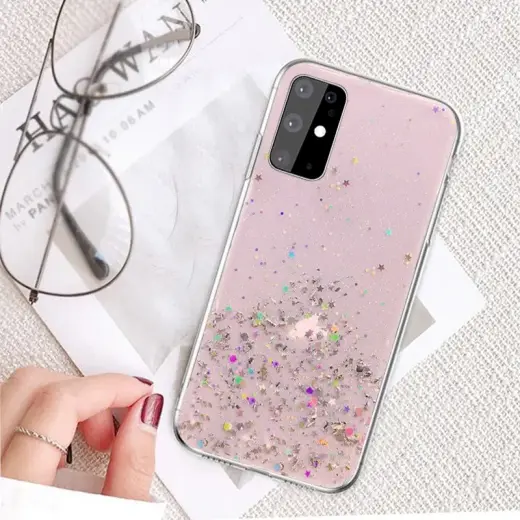 Fusion glue glitter силиконовый чехол для Samsung A426 Galaxy A42 5G розовый Фото num
