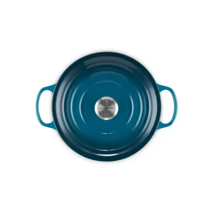 Le Creuset Чугунная круглая кастрюля Ø24см / 4,2л синий  Фото num
