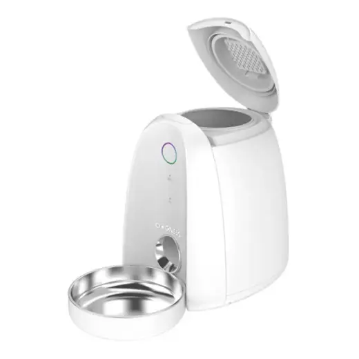 Automatic Pet Feeder with metal bowl WIFI mini Dogness (white) Фото num