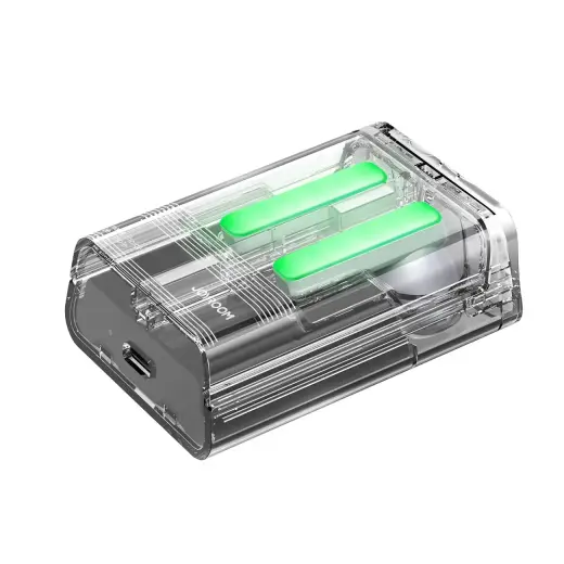 TWS Joyroom JR-TC1 IceLens Series wireless headphones with LED lights - black Foto 4