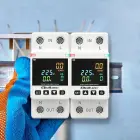 Qoltec Single-phase electronic wattmeter | energy consumption meter | DIN35 | Remote control | Measurement history | Wi-Fi | TUYA | Smart life — Foto 4