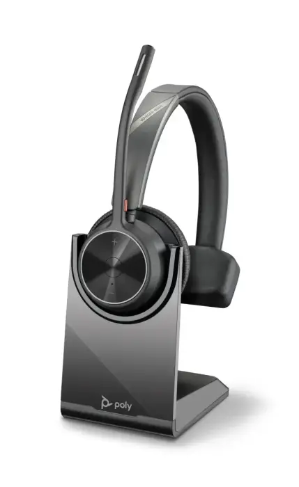 HP Poly Voyager 4310 UC Monaural Headset +BT700 USB-A Adapter +Charging Stand