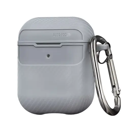 Carbon case for Airpods | Airpods 2 grey Foto 3