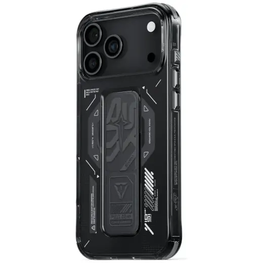 Skinarma Helio Case for iPhone 17 Pro Max Magnetic Charging + Grip Stand Graphite Foto 2
