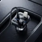 Borofone Transmitter FM BC61 Ocean MP3, Bluetooth - 2xUSB + Type C - PD 45W black Фото num