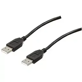 Kabelis USB2.0 AM - USB AM uzgalis 3m, melns