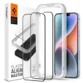 Spigen ALM GLASS FC защитное стекло для телефона iPhone 13 | iPhone 13 Pro | iPhone 14 черный 2 шт. Фото num