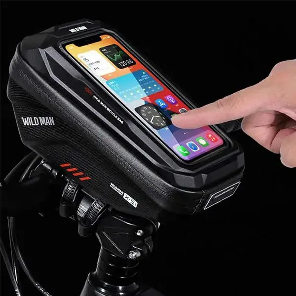 Etui|uchwyt rowerowy WILDMAN XS1 sakwa na ramę czarna|black Foto 5