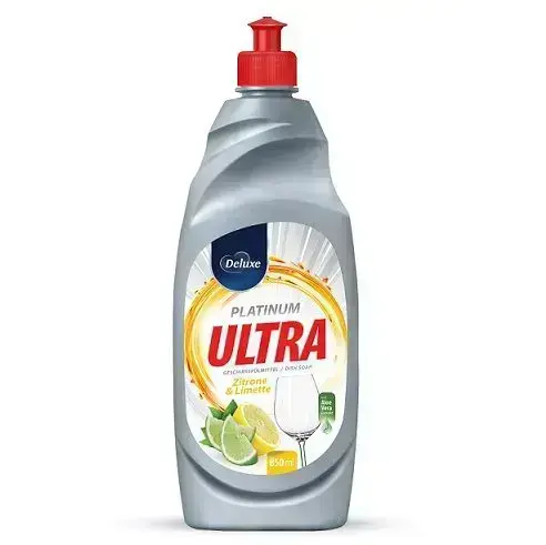 Deluxe Platinum Ultra Lemon & Lime 850 ml  liquid hand dishwashing detergent