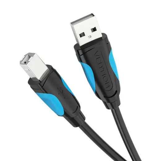 USB 2.0 A to USB-B printer cable Vention VAS-A16-B100 1m Black Foto 4