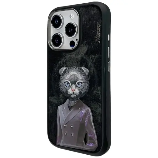 Nimmy Magnetic fashion cute pet phone case for iPhone 16 Pro black Photo