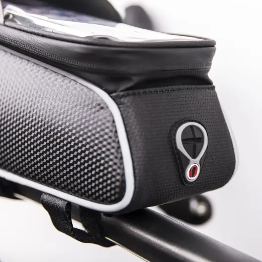 Waterproof bike frame bag with shielded phone holder Model01black Фото num