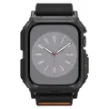 Spigen Lite Fit Pro case with strap for Apple Watch 4 | 5 | 6 | 7 | 8 | 9 | SE (44 | 45 mm) - matte black Фото num