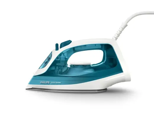 PHILIPS 2000 sērijas Tvaika gludeklis, 2000W, zils Photo