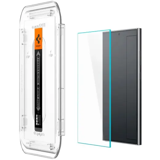 Spigen EZ Fit защитное стекло для телефона Samsung Galaxy S24 Ultra прозрачный 2 шт. Фото num