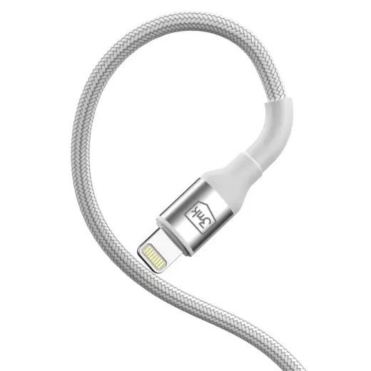 3mk 3mk Cable 3mk Hyper Cable N-SERIES USB-A | Lightning 2m 5V|2.4A 12W | white Foto 5