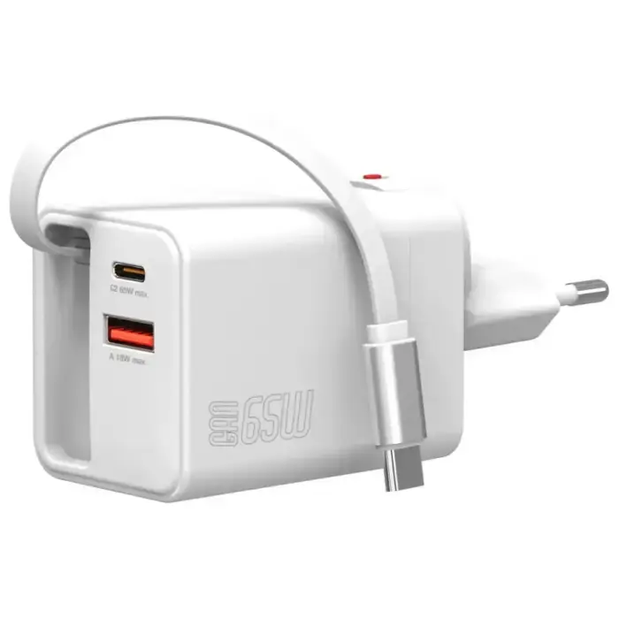 Wall Charger 4smarts Flex Jojo 65W GaN 2xUSB-C + USB-A white Foto 4