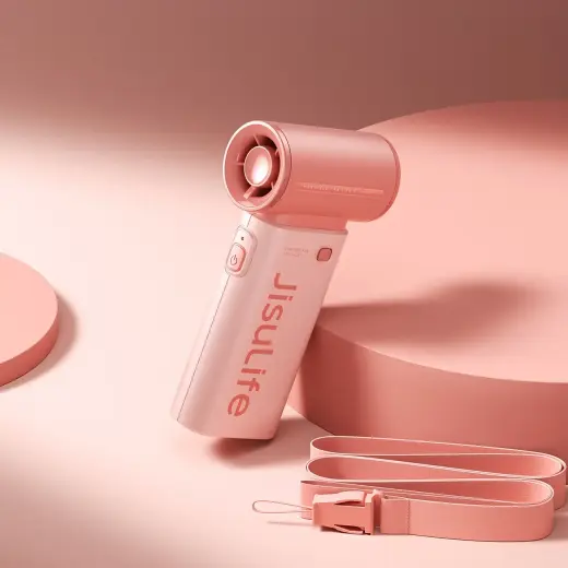 Jisulife Handheld Fan Life9 5000mAh Portable USB Fan - Pink Фото num